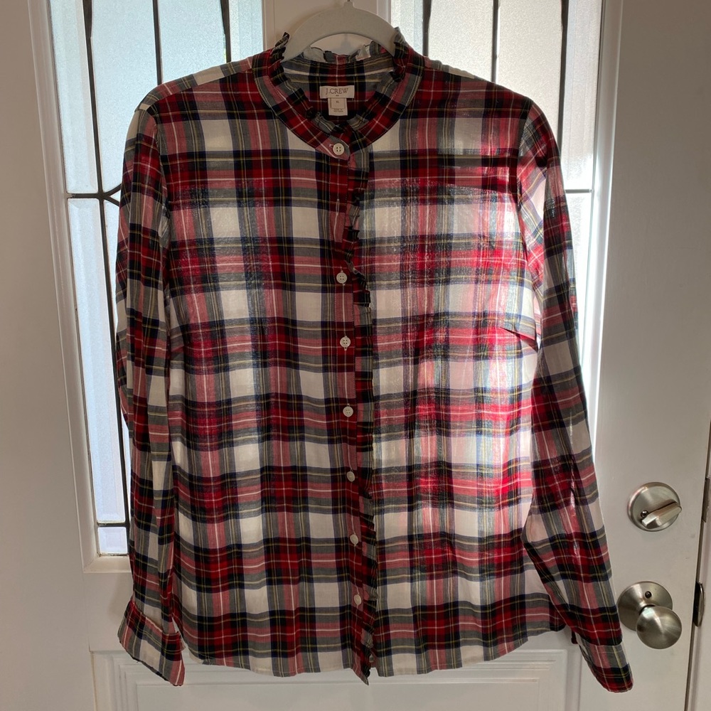 J. Crew factory Plaid Button up